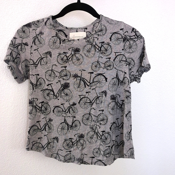 Anthro Grey Bicycle New Weekend Top - Picture 2 of 5